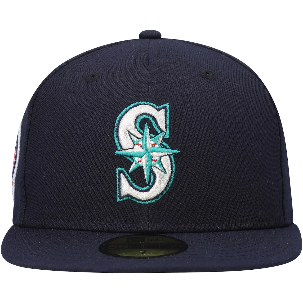 Men's Seattle Mariners New Era Navy 9/11 Memorial Side Patch 59FIFTY Fitted Hat 4 Men's Seattle Mariners New Era Navy 9/11 Memorial Side Patch 59FIFTY Fitted Hat - Image 2