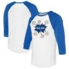 Women's Toronto Blue Jays Tiny Turnip White/Royal Baseball Pow 3/4-Sleeve Raglan T-Shirt -Baseball Peripherals Store 4 sleeve raglan t shirt ss5 p 5301436pv 1u stnnrgvtlsxbcuy1g1trv tmolay4iacbebycvvkeo