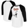 Women's Baltimore Orioles Tiny Turnip White/Black Bronto 3/4-Sleeve Raglan T-Shirt -Baseball Peripherals Store 4 sleeve raglan t shirt ss5 p 5301558pv 1u xpoypqsdnnfv9ushzw85v jnrbmcexbnpzlq4ilz0i