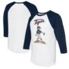 Women's Detroit Tigers Tiny Turnip White/Navy Clemente 3/4-Sleeve Raglan T-Shirt -Baseball Peripherals Store 4 sleeve raglan t shirt ss5 p 5301688pv 1u shb6udgzzj1xup5zh6acv brgxhhxtsngt1rf7vfb4