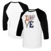 Women's Detroit Tigers Tiny Turnip White/Black Baseball Love Raglan 3/4-Sleeve T-Shirt 2 Women's Detroit Tigers Tiny Turnip White/Black Baseball Love Raglan 3/4-Sleeve T-Shirt -Baseball Peripherals Store 4 sleeve t shirt pi4750000 altimages ff 4750104 658d2f3cbaf686bfc646alt1 full