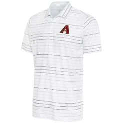 Men's Arizona Diamondbacks Antigua White/Black Ryder Polo