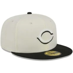 Men's Cincinnati Reds New Era Stone/Black Chrome 59FIFTY Fitted Hat -Baseball Peripherals Store black cincinnati reds chrome 59fifty fitted hat ss5 p 200013208pv 3u f9wzmxrwc4gr6jmahwfav mbvyw1klqga6httfjn6k