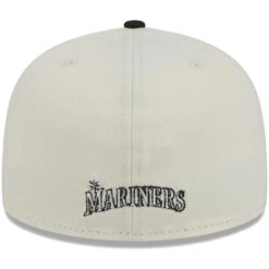 Men's Seattle Mariners New Era Stone/Black Chrome 59FIFTY Fitted Hat -Baseball Peripherals Store black seattle mariners chrome 59fifty fitted hat ss5 p 200013226pv 4u 9jq2hifpk2ys4spdo8qfv ggs8r5v0swdyrztg5f4x
