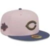 Men's Cincinnati Reds New Era Pink/Blue Olive Undervisor 59FIFTY Fitted Hat -Baseball Peripherals Store blue cincinnati reds olive undervisor 59fifty fitted hat ss5 p 200013150pv 1u hmxsboqj04rntsnvuphsv w1fjjnmpkkwmy33ctlih