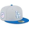 Men's Los Angeles Dodgers New Era Gray/Blue Dolphin 59FIFTY Fitted Hat -Baseball Peripherals Store blue los angeles dodgers dolphin 59fifty fitted hat ss5 p 200000344pv 1u meekeu1fylt5itzr4fecv w8vlux2d9xivmshpqvez