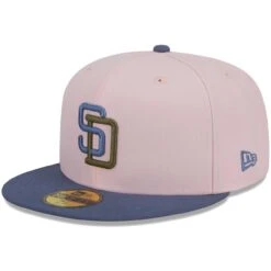 Men's San Diego Padres New Era Pink/Blue Olive Undervisor 59FIFTY Fitted Hat -Baseball Peripherals Store blue san diego padres olive undervisor 59fifty fitted hat ss5 p 200013167pv 3u pn8mmt0or9guvex8ob0pv q8unaur2izar3h477d52