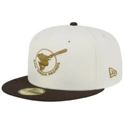 Men's San Diego Padres New Era White/Brown 25th Team Anniversary 59FIFTY Fitted Hat -Baseball Peripherals Store brown san diego padres 25th team anniversary 59fifty fitted hat ss5 p 200006627pv 3u ninrzje4btccc9vzwohdv 0t3mlcmglfpxdrifcanl