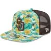 Men's San Diego Padres New Era White/Brown Tropic Floral Golfer Snapback Hat -Baseball Peripherals Store brown san diego padres tropic floral golfer snapback hat ss5 p 200012987pv 1u njzswzht6inms4cdpfiqv ik9thmua4xbx9uge2uef