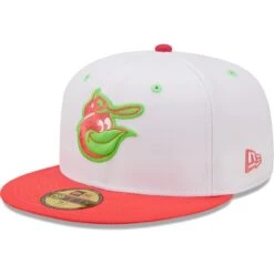 Men's Baltimore Orioles New Era White/Coral 1983 World Series Strawberry Lolli 59FIFTY Fitted Hat -Baseball Peripherals Store coral baltimore orioles 1983 world series strawberry lolli 59fifty fitted hat ss5 p 4770947pv 3u ejb6bu0imzkqhie7uy5hv gjuvqepimzxzlb3aihm6