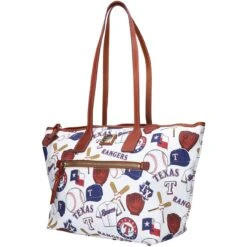 Texas Rangers Dooney & Bourke Game Day Zip Tote Bag