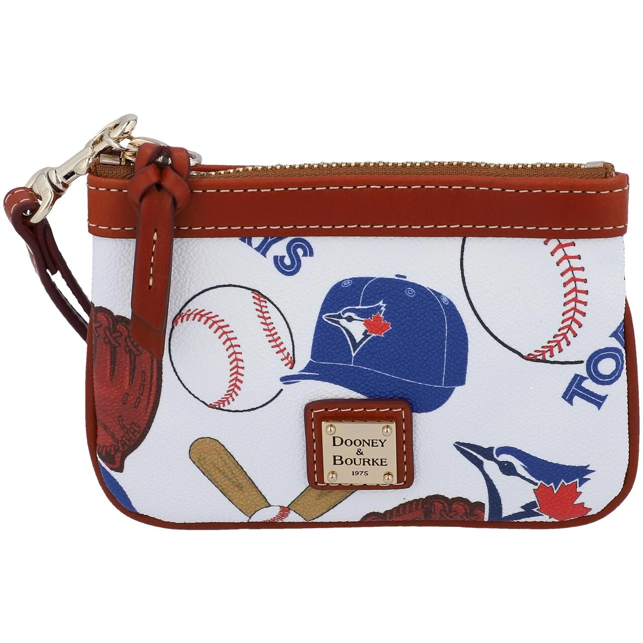 Toronto Blue Jays Dooney & Bourke Gameday Suki Crossbody With Medium Wristlet 6 Toronto Blue Jays Dooney & Bourke Gameday Suki Crossbody With Medium Wristlet - Image 4