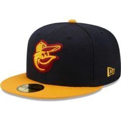 Men's Baltimore Orioles New Era Navy/Gold Primary Logo 59FIFTY Fitted Hat -Baseball Peripherals Store gold baltimore orioles primary logo 59fifty fitted hat ss5 p 4937468pv 3u 5iqdt5pcxeziturt25rrv ekhe4ioetkykn06btmbn