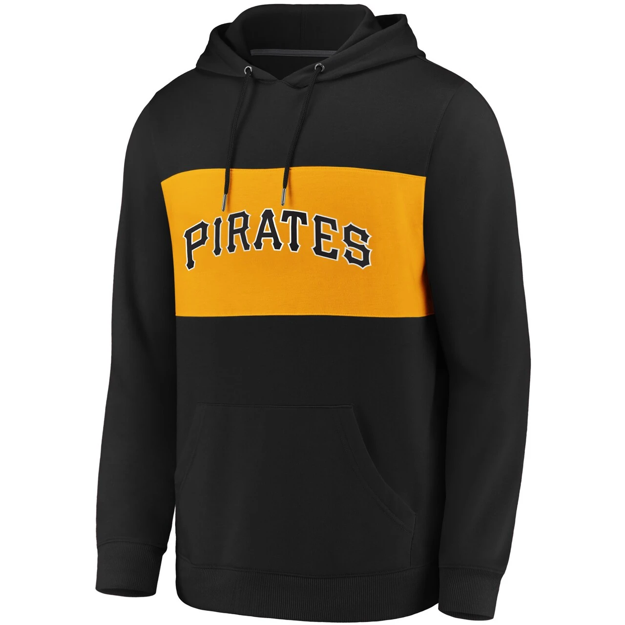 Men's Pittsburgh Pirates Fanatics Branded Black/Gold True Classics Team Faux Cashmere Pullover Hoodie 4 Men's Pittsburgh Pirates Fanatics Branded Black/Gold True Classics Team Faux Cashmere Pullover Hoodie - Image 2