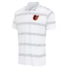 Men's Baltimore Orioles Antigua White/Gray Groove Polo -Baseball Peripherals Store gray baltimore orioles groove polo pi5211000 ff 5211434 af898284f9c39d389749 full