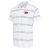 Men's Cincinnati Reds Antigua White/Gray Groove Polo -Baseball Peripherals Store gray cincinnati reds groove polo pi5211000 ff 5211448 40075625856004e7165b full
