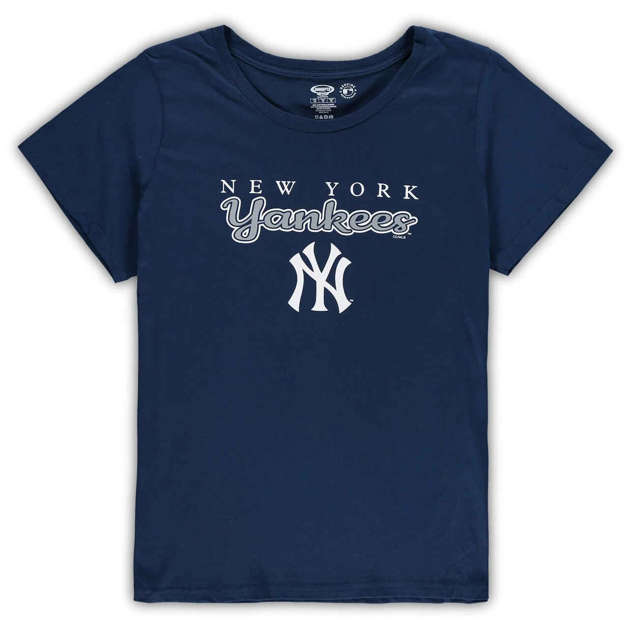 Women's New York Yankees Concepts Sport Navy/Gray Plus Size T-Shirt & Flannel Pants Sleep Set 4 Women's New York Yankees Concepts Sport Navy/Gray Plus Size T-Shirt & Flannel Pants Sleep Set - Image 2