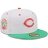 Men's Cincinnati Reds New Era White/Green Inaugural Season At Great American Ballpark Watermelon Lolli 59FIFTY Fitted Hat -Baseball Peripherals Store green cincinnati reds inaugural season at great american ballpark watermelon lolli 59fifty fitted hat ss5 p 4784148pv 1u 2cudgpejibplkny9iqnsv puedjurbstf6hf54sddn