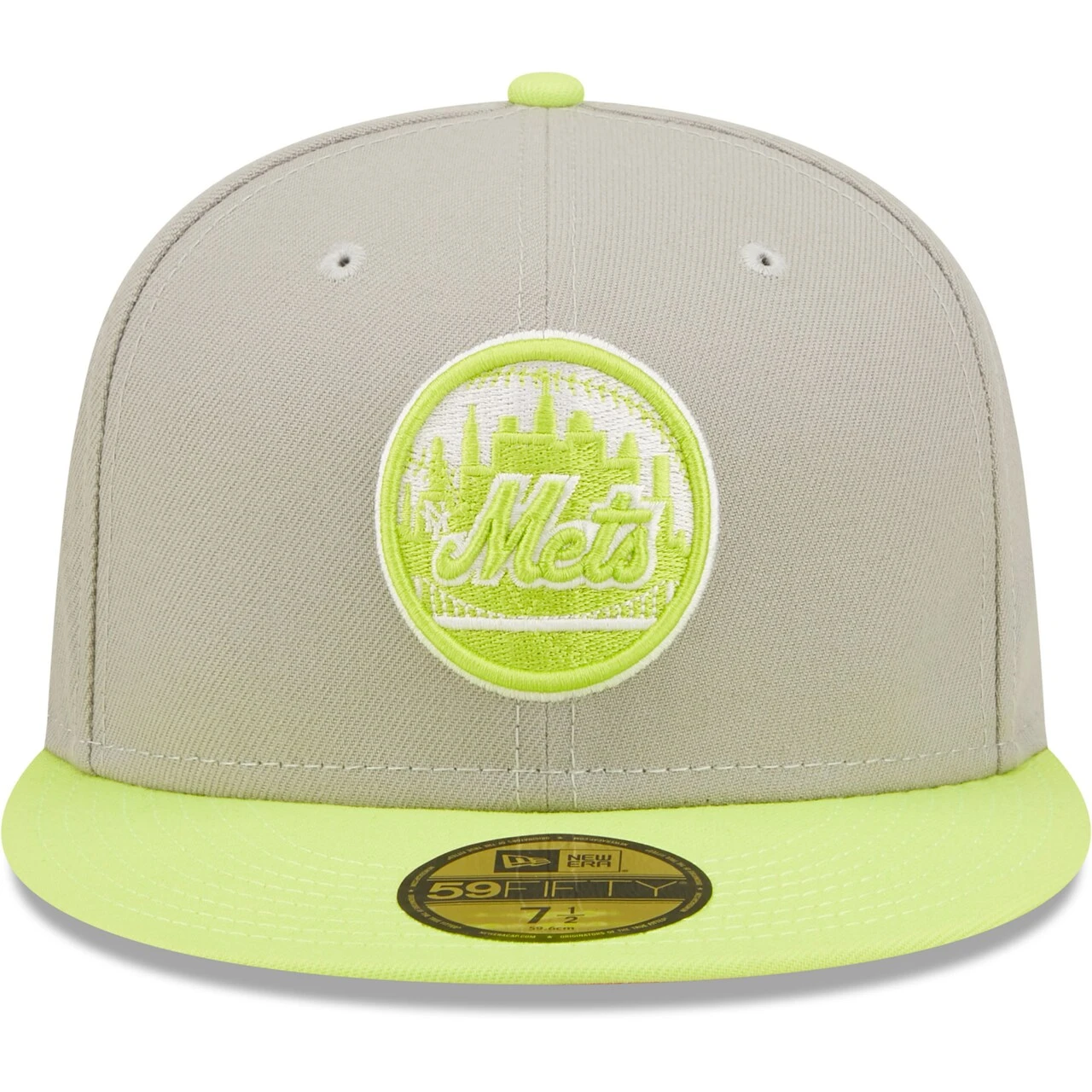 Men's New York Mets New Era Gray/Green 1969 World Series Cyber 59FIFTY Fitted Hat 4 Men's New York Mets New Era Gray/Green 1969 World Series Cyber 59FIFTY Fitted Hat - Image 2