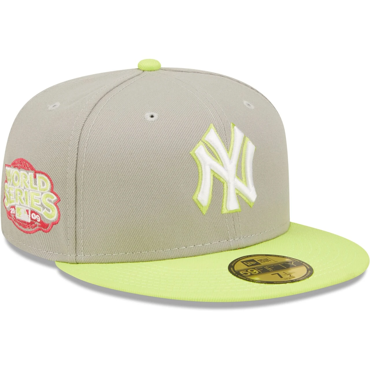 Men's New York Yankees New Era Gray/Green 45th Anniversary Cyber 59FIFTY Fitted Hat 3 Men's New York Yankees New Era Gray/Green 45th Anniversary Cyber 59FIFTY Fitted Hat