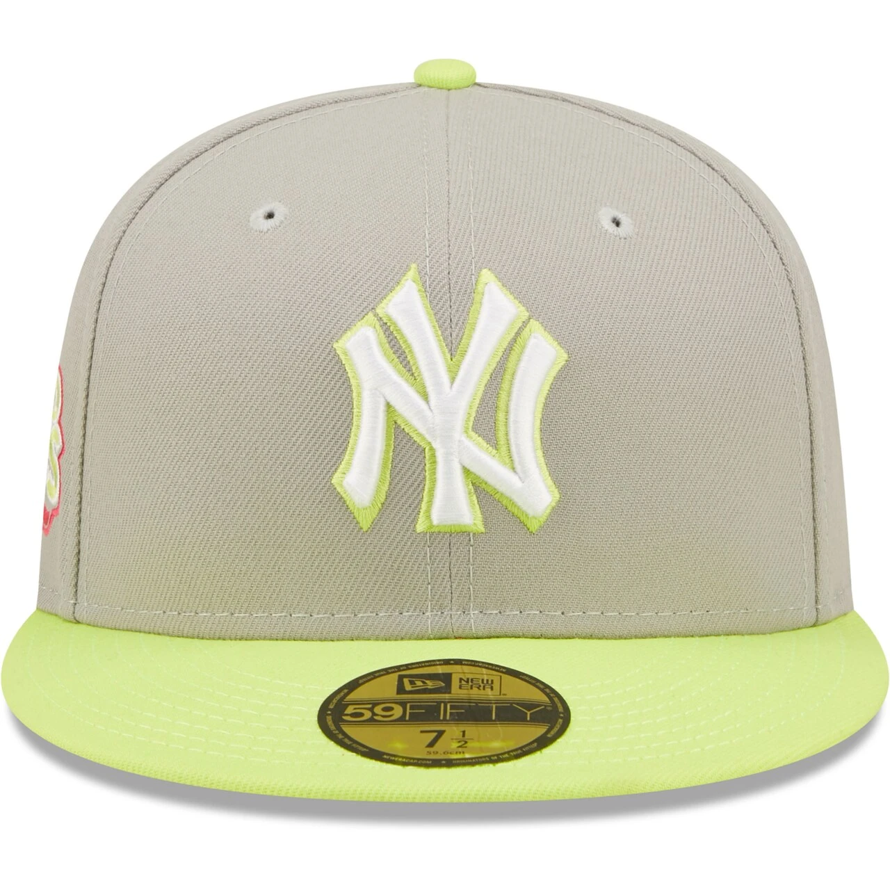 Men's New York Yankees New Era Gray/Green 45th Anniversary Cyber 59FIFTY Fitted Hat 4 Men's New York Yankees New Era Gray/Green 45th Anniversary Cyber 59FIFTY Fitted Hat - Image 2