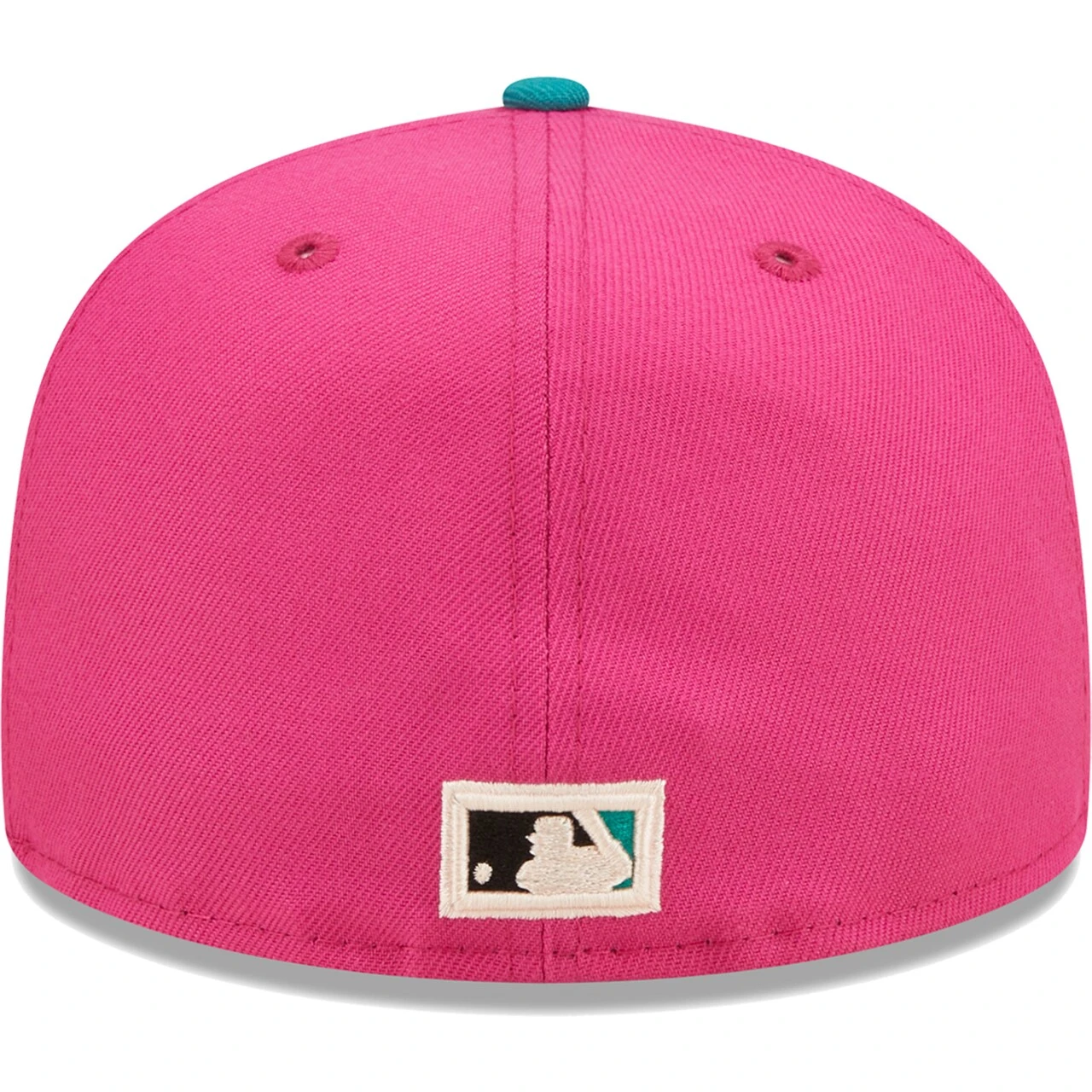 Men's Oakland Athletics New Era Pink/Green Cooperstown Collection 1972 World Series Passion Forest 59FIFTY Fitted Hat 6 Men's Oakland Athletics New Era Pink/Green Cooperstown Collection 1972 World Series Passion Forest 59FIFTY Fitted Hat - Image 4