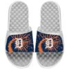 Detroit Tigers ISlide White Tie Dye Slide Sandals