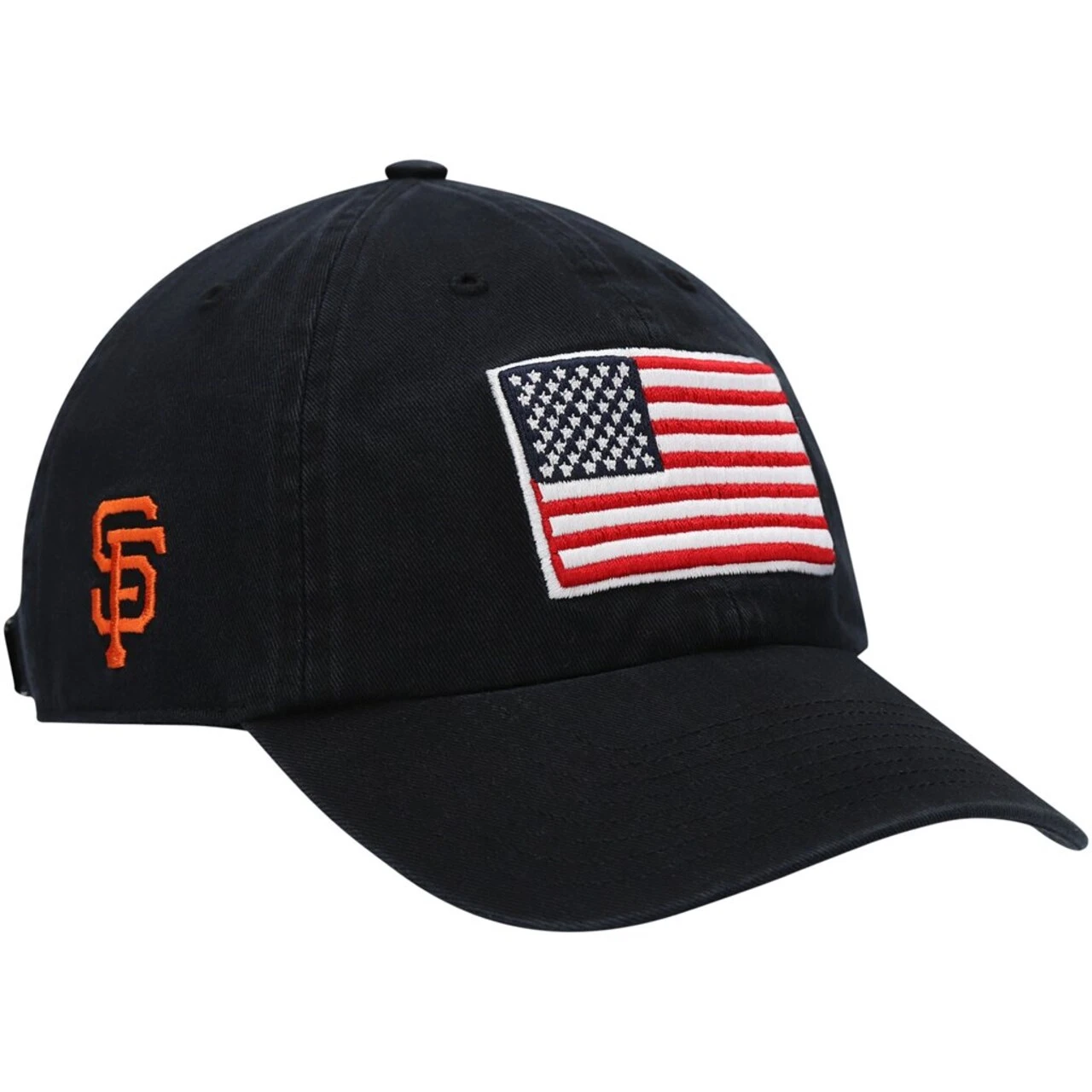 Men's San Francisco Giants '47 Black Heritage Front Clean Up Adjustable Hat