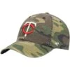 Men's Minnesota Twins '47 Camo Team Clean Up Adjustable Hat -Baseball Peripherals Store mens 47 camo minnesota twins team clean up adjustable hat pi4113000 altimages ff 4113828 3c8441b5a72ea435be27alt1 full