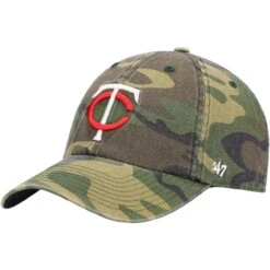 Men's Minnesota Twins '47 Camo Team Clean Up Adjustable Hat