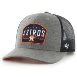 Men's Houston Astros '47 Charcoal Slate Trucker Snapback Hat