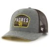 Men's San Diego Padres '47 Charcoal Slate Trucker Snapback Hat -Baseball Peripherals Store mens 47 charcoal san diego padres slate trucker snapback hat ss5 p 200021499pv 1u 4vlm5wekbmwzldpw1grlv 4pjkwgcesy0wtnk0opl9