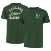 Men's Oakland Athletics '47 Green Turn Back Franklin T-Shirt