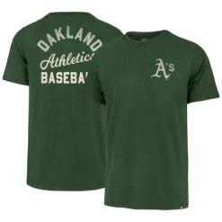 Men's Oakland Athletics '47 Green Turn Back Franklin T-Shirt