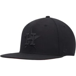 Men's Houston Astros '47 Black On Black Sure Shot Captain Snapback Hat -Baseball Peripherals Store mens 47 houston astros black on black sure shot captain snapback hat ss5 p 200021577pv 3u ueva86r2lcz31at7rrvdv pecbkkszxr3gbm8exoua
