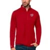 Men's Washington Nationals Antigua Red Tribute Quarter-Zip Pullover Top