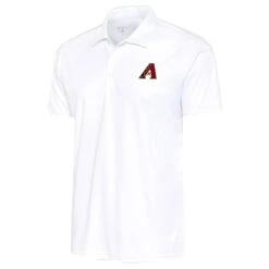 Men's Arizona Diamondbacks Antigua White Apex Polo