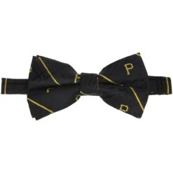 Men's Pittsburgh Pirates Black Oxford Bow Tie