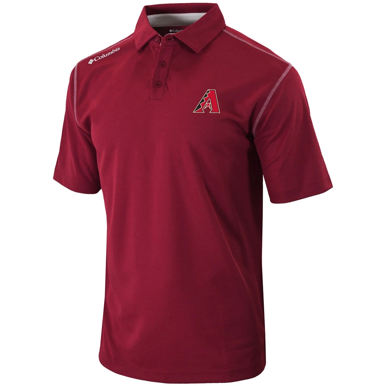 Men's Arizona Diamondbacks Columbia Red Omni-Wick Shotgun Polo 4 Men's Arizona Diamondbacks Columbia Red Omni-Wick Shotgun Polo - Image 2