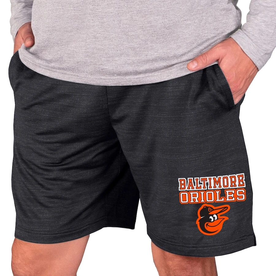 Men's Baltimore Orioles Concepts Sport Charcoal Bullseye Knit Jam Shorts 3 Men's Baltimore Orioles Concepts Sport Charcoal Bullseye Knit Jam Shorts