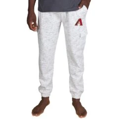 Men's Arizona Diamondbacks Concepts Sport White Alley Fleece Cargo Pants