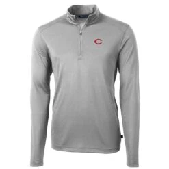 Men's Cincinnati Reds Cutter & Buck Gray Virtue Eco Pique Recycled Quarter-Zip Pullover Top -Baseball Peripherals Store mens cutter and buck gray cincinnati reds virtue eco pique recycled quarter zip pullover top ss5 p 200085800pv 2u wipkeifczkimvsl0xgcev gab13w7ulo8rdmc2wgoe