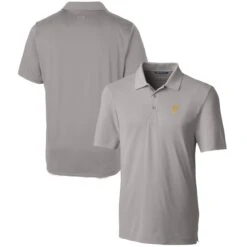 Men's Pittsburgh Pirates Cutter & Buck Gray Forge Stretch Polo