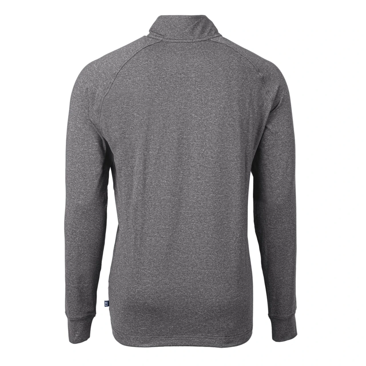 Men's Cincinnati Reds Cutter & Buck Heather Black Adapt Eco Knit Stretch Recycled Quarter-Zip Pullover Top 5 Men's Cincinnati Reds Cutter & Buck Heather Black Adapt Eco Knit Stretch Recycled Quarter-Zip Pullover Top - Image 3