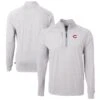 Men's Cincinnati Reds Cutter & Buck Heather Gray Adapt Eco Knit Stretch Recycled Quarter-Zip Pullover Top -Baseball Peripherals Store mens cutter and buck heather gray cincinnati reds adapt eco knit stretch recycled quarter zip pullover top ss5 p 200043942pv 1u 9czc7hav1cktx4b6hbhiv 92vsrhspwuj5unheguh0