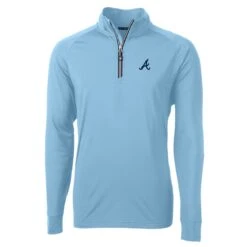 Men's Atlanta Braves Cutter & Buck Light Blue Adapt Eco Knit Stretch Recycled Quarter-Zip Pullover Top -Baseball Peripherals Store mens cutter and buck light blue atlanta braves adapt eco knit stretch recycled quarter zip pullover top ss5 p 200084080pv 2u 4cylncu594k41mroraypv oiua8oudw3f4ebmt3bnb