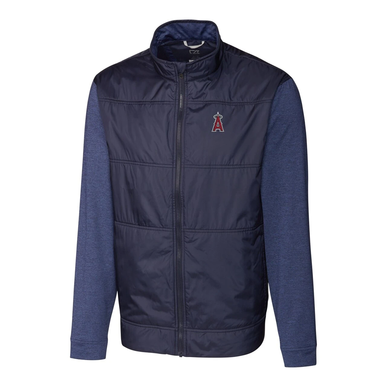 Men's Los Angeles Angels Cutter & Buck Navy Stealth Hybrid Quilted Full-Zip Windbreaker Jacket 4 Men's Los Angeles Angels Cutter & Buck Navy Stealth Hybrid Quilted Full-Zip Windbreaker Jacket - Image 2