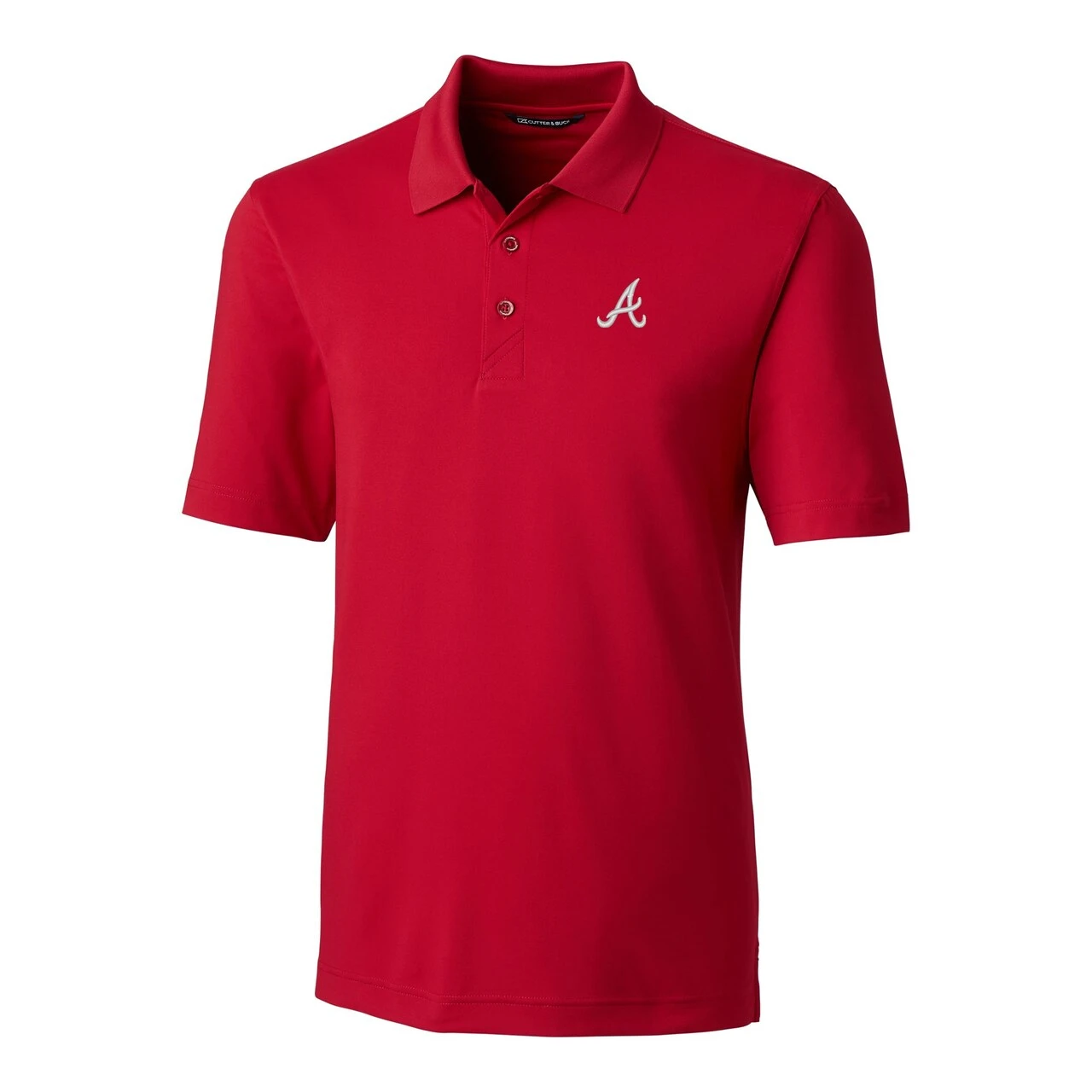 Men's Atlanta Braves Cutter & Buck Red Forge Stretch Polo 4 Men's Atlanta Braves Cutter & Buck Red Forge Stretch Polo - Image 2