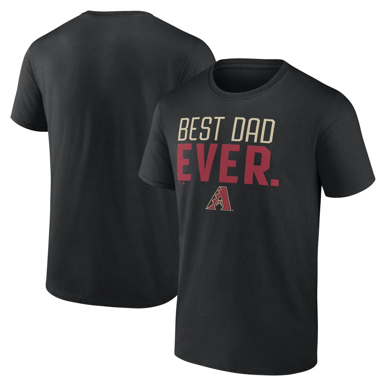 Men's Arizona Diamondbacks Fanatics Branded Black Best Dad Ever T-Shirt 3 Men's Arizona Diamondbacks Fanatics Branded Black Best Dad Ever T-Shirt