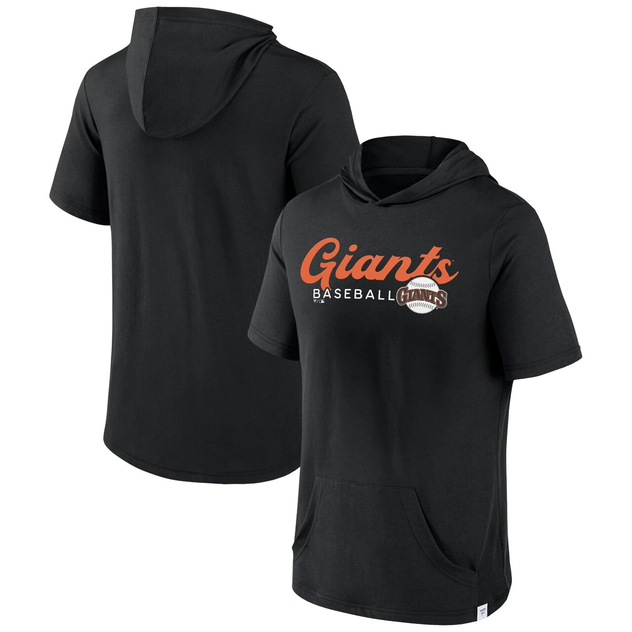 Men's San Francisco Giants Fanatics Branded Black Offensive Strategy Short Sleeve Pullover Hoodie 3 Men's San Francisco Giants Fanatics Branded Black Offensive Strategy Short Sleeve Pullover Hoodie